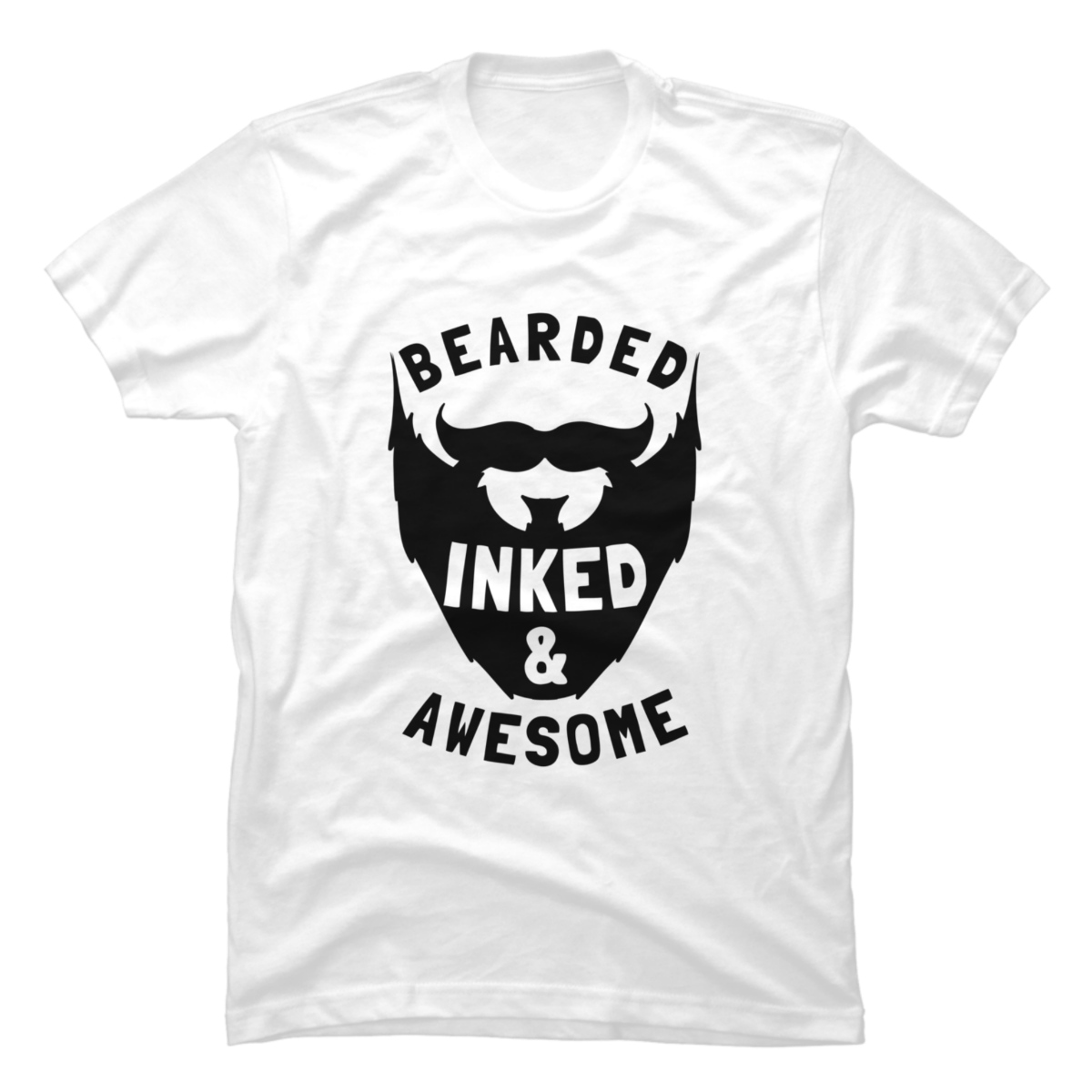 bearded inked and awesome t shirt